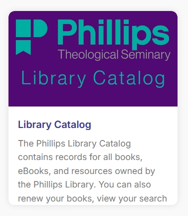 screenshot of the Library Catalog app in the SSO